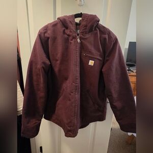 Women's Sherpa Lined Jacket - Loose Fit - Washed Duck - 3 Warmest Rating